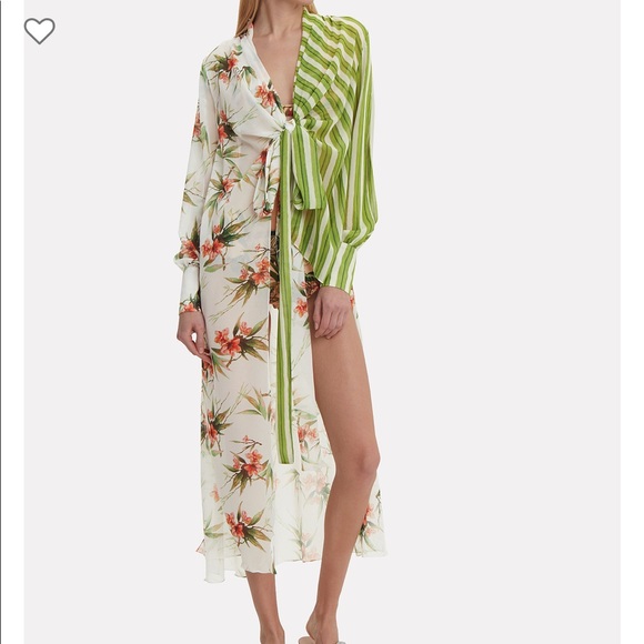 PatBO Other - PatBo patchwork swimsuit coverup Robe S intermix